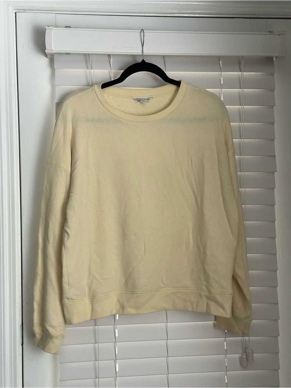 aerie Crewneck Sweatshirt in Light Yellow